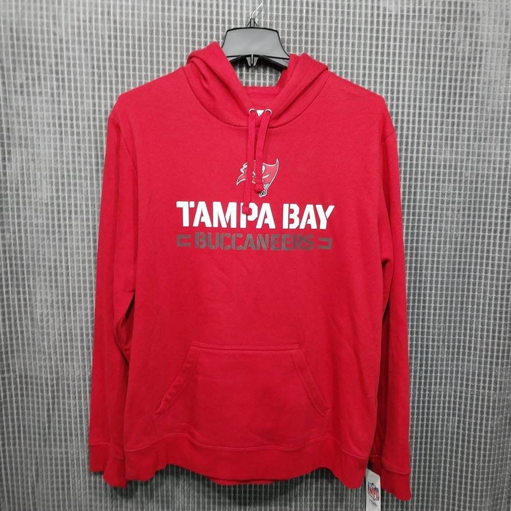 Tampa Bay Buccaneers Hoodie Mens XL NFL Team Apparel Red Pullover Sweatshirt